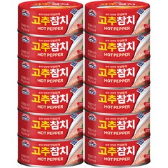 사조 고추참치 안심따개, 12개, 100g