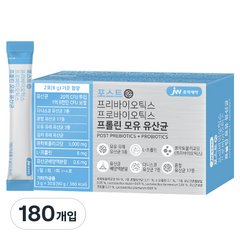 JW중외제약 포스트 프리바이오틱스 프로바이오틱스 프롤린 모유 유산균 영양제, 6개, 90g