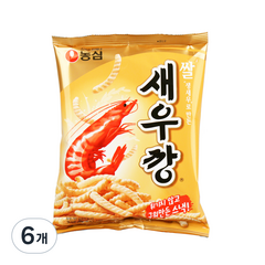 농심 쌀새우깡, 80g, 6개