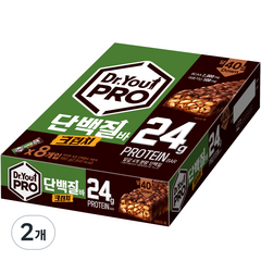 오리온 닥터유 프로 단백질바 크런치, 560g, 2개