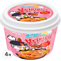 삼양 까르보 불닭떡볶이, 179g, 4개