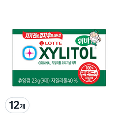 자일리톨 오리지날 판 츄잉껌 9p, 23g, 12개