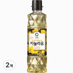 청정원 카놀라유, 900ml, 2개