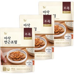 본죽 아삭 연근조림, 80g, 3개