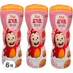 프로엠 유아용 까까 요거트 딸기스낵 통 50g, 6개, 딸기맛