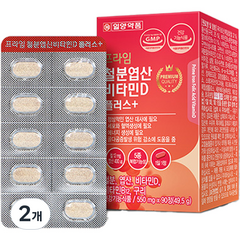 일양약품 프라임 철분 엽산 비타민D 플러스 49.5g, 90정, 2개