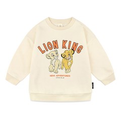 밀크마일 아동용 디즈니 라이온킹 알콩달콩 맨투맨 티셔츠