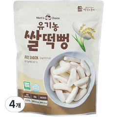 맛있는풍경 유기농 쌀떡뻥, 플레인, 25g, 4개