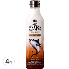 사조 참치액, 500ml, 4개