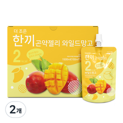 더조은 한끼곤약젤리 와일드망고, 1500ml, 2개