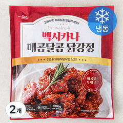 멕시카나 매콤달콤 닭강정 (냉동), 500g, 2개