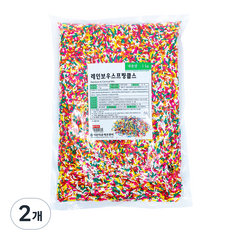 이든타운 레인보우 스프링클스, 1kg, 2개