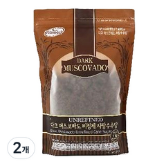 에코씨드 비정제 다크머스코바도, 1kg, 2개