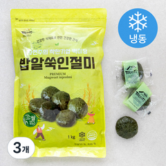 떡미당 밥알쑥 인절미 (냉동), 1kg, 3개