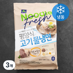 면사랑 평양식 고기 물냉면 2인분 (냉동), 1260g, 3개