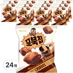 오리온 꼬북칩 초코츄러스 미니 과자, 30g, 24개