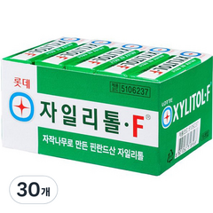 롯데제과 자일리톨껌, 24g, 30개