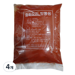 중화요리 짬뽕용 순한맛 고추가루, 1kg, 4개