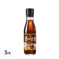 샘표 국시장국 가쓰오국물, 350ml, 5개