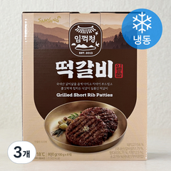 삼양 임꺽정 떡갈비 일품 (냉동), 800g, 3개