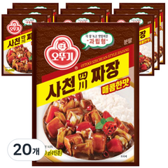 오뚜기 사천짜장 과립형 매콤한맛, 100g, 20개