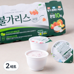 남양유업 떠먹는 불가리스 딸기 85g x 4개 + 플레인 85g x 4개 + 복숭아 85g x 2개, 2세트