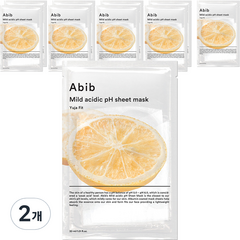 아비브 약산성 pH 시트 마스크 유자핏 30ml, 2개, 10개입