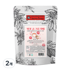 바리스타퀸 벚꽃 슈크림 라떼분말, 1kg, 2개