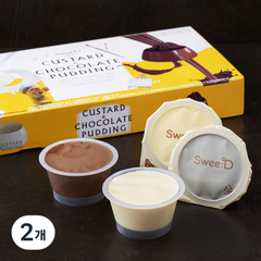 스위디 커스터드 & 초콜릿푸딩, 720g, 2개