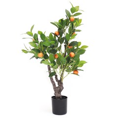 아침향기 귤나무 오렌지 나무 조화 60cm, 혼합색상, 1개