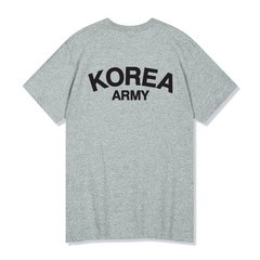 빌락트 남녀공용 18수 코리아 아미 군인 반팔 티셔츠