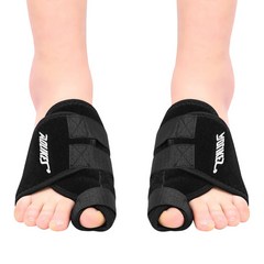 VEGA 엄지 발가락 보호대 양발 세트 블랙 SA1051, 1세트