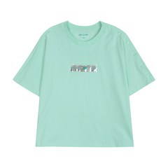 애플핑크 여아용 스냅소매포인트 티셔츠 R328