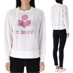 [ISABEL MARANT] 23FW 이자벨마랑 클로위아 린넨 로고 티셔츠 TS0005FA