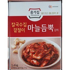 종가집 마늘김치 1.4KG /아이스박스 아이스팩 무료포장, 1개