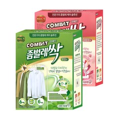 컴배트 좀벌레싹 허브향 옷장 6개입 + 아로마향 서랍장 24개입