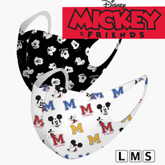 디즈니 미키마우스 캐릭터 입체 마스크 기능성 스포츠 면마스크 V라인핏 X5개씩 묶음 L/M/S사이즈 랜덤컬러발송