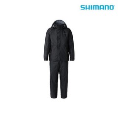 시마노 레인슈트 RA-027Q 낚시복 비옷 우의, 블랙 XL