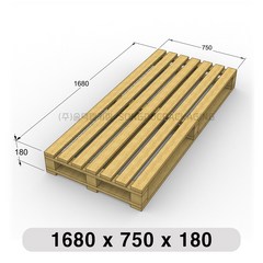 [1680x750x180] 목재 파렛트 수출용 원목 깔판 인테리어 나무파렛트 자체제작, 선택안함