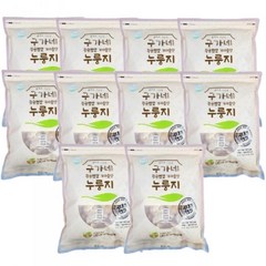 구가네 황금햅쌀 가마솥맛 누룽지 1kg 10봉 (1박스), 10개, 10개