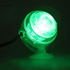 11UA 수중 LED 수족관 조명 어항 방수 스포트라이트 미니 램프, 녹색