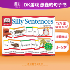 DK Games DK Games 멍청한 문장 책 Silly Sentences Book Supplement 부모-자식 영어 학습 영어 문법 문장 게임 카드 영어 원본 3-6 세 중국