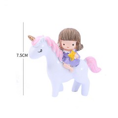 유니콘 파티 케이크 장식 무지개 말 파티 흔들 목마 소녀 소년 아기 생일 생일 파티 Unicornion Babyshower Favo, 스타일6, 1개