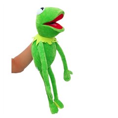 재미있는 큰 머펫 쇼 봉제 동물 장난감 봉제 인형 개구리 인형 봉제 커밋 개구리 손 인형 움직이는 입 60cm