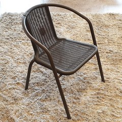 바르테 라탄 디자인 야외용 테라스 의자, 바르테 라탄 의자 1개