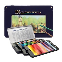 [문화연필] 넥스프로 고급 유성색연필, 1개, 100색