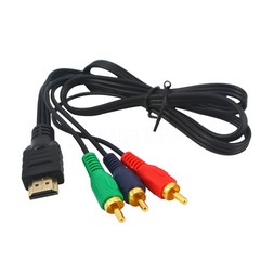 비디오 변환 HDMI2RCA 어댑터 케이블 영상 디지털 연결 잭, 단품
