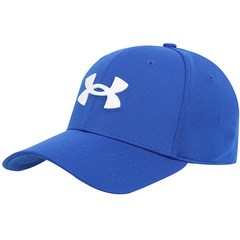 언더아머 모자 UA Blitzing 캡 블루+화이트 로고, 상세설명참조, S/M