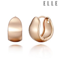 [엘르주얼리] 14K 미러 원터치 귀걸이 (gold pin) ELGPEE322