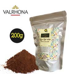 발로나 코코아파우더 코코아 파우더 무가당 코코아가루 코코아분말 초코파우더 카카오파우더 카카오분말 100% VALRHONA COCOA POWDER, 200g, 1개, 1개